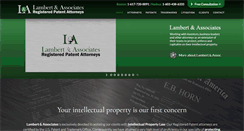 Desktop Screenshot of lambertpatentlaw.com